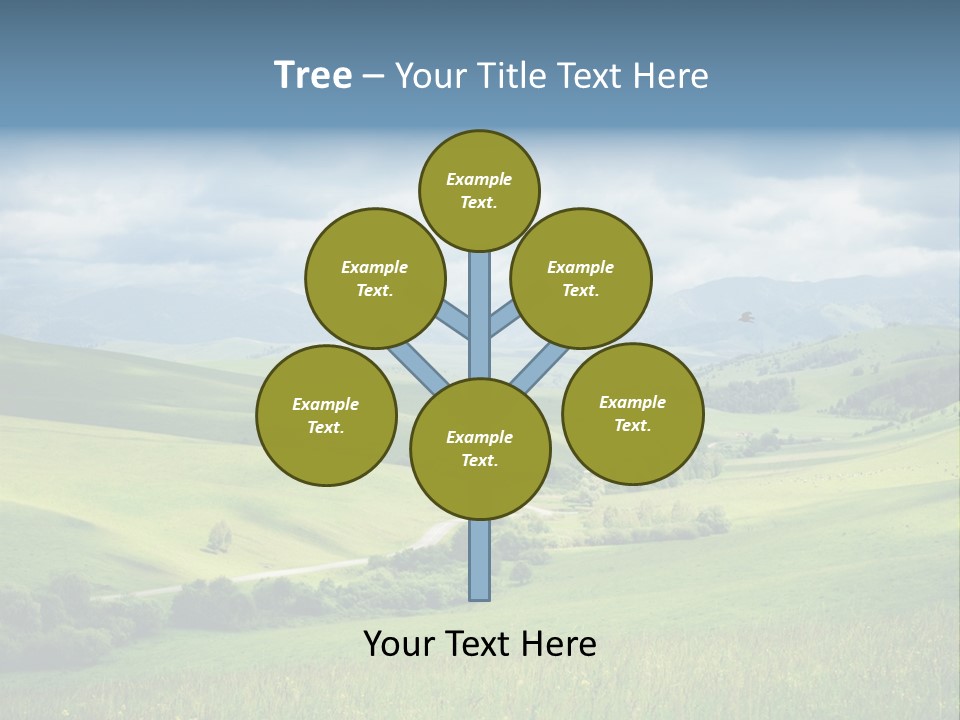 Mountain Grow Meadow PowerPoint Template