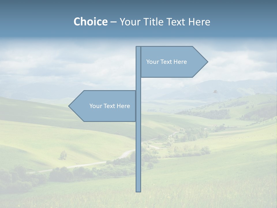 Mountain Grow Meadow PowerPoint Template