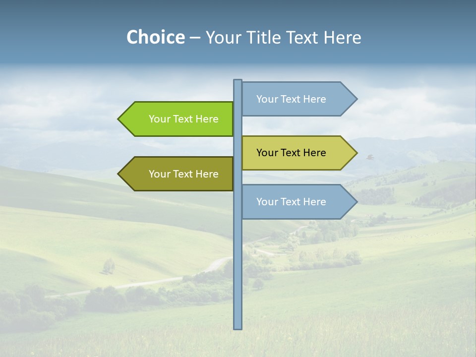 Mountain Grow Meadow PowerPoint Template