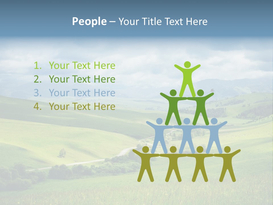 Mountain Grow Meadow PowerPoint Template