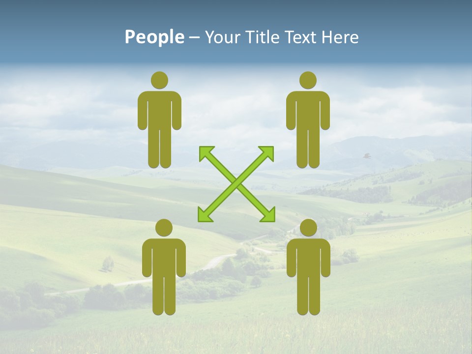 Mountain Grow Meadow PowerPoint Template