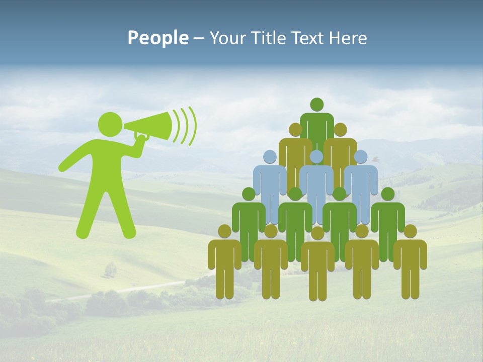 Mountain Grow Meadow PowerPoint Template