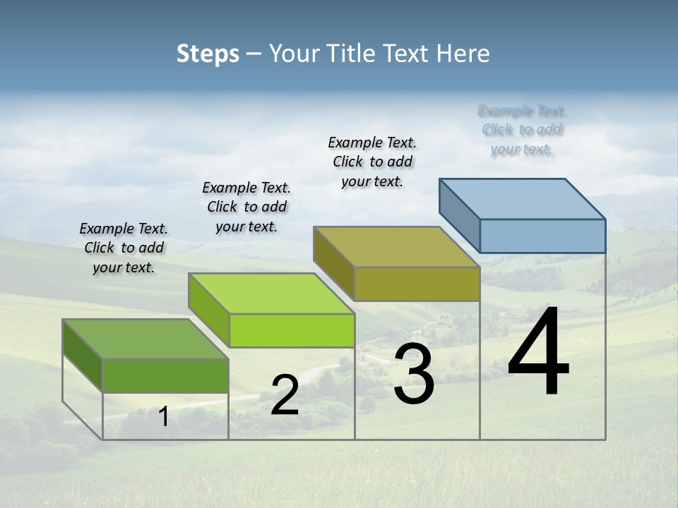 Mountain Grow Meadow PowerPoint Template