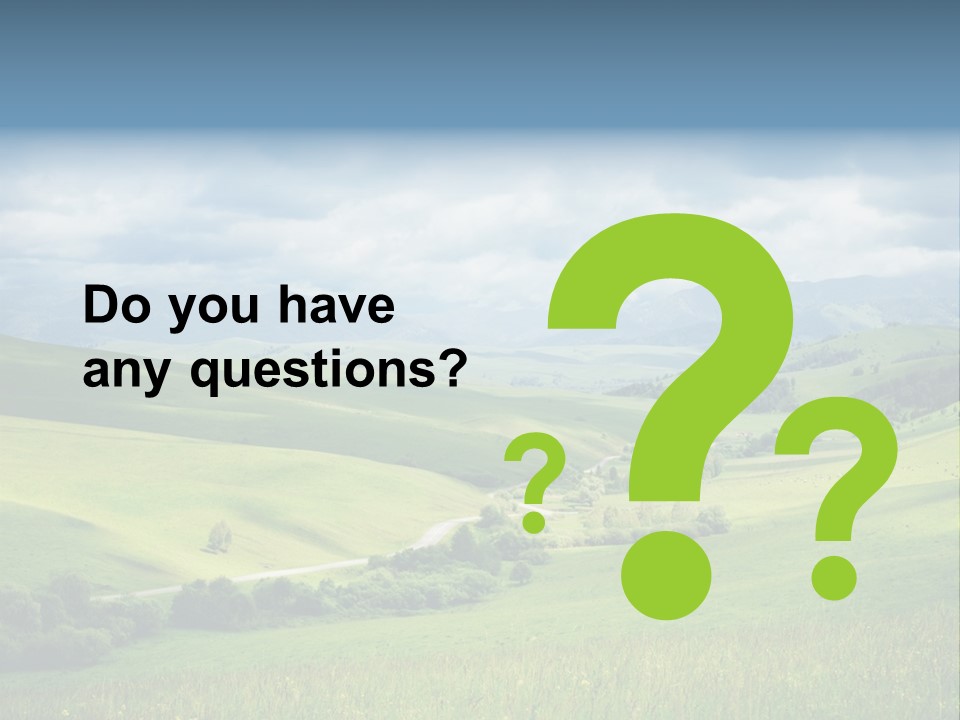 Mountain Grow Meadow PowerPoint Template