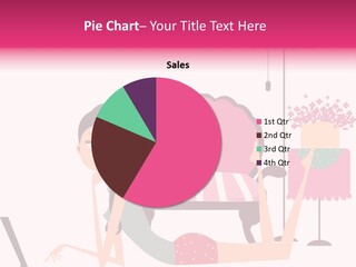 Chat Woman Connection PowerPoint Template