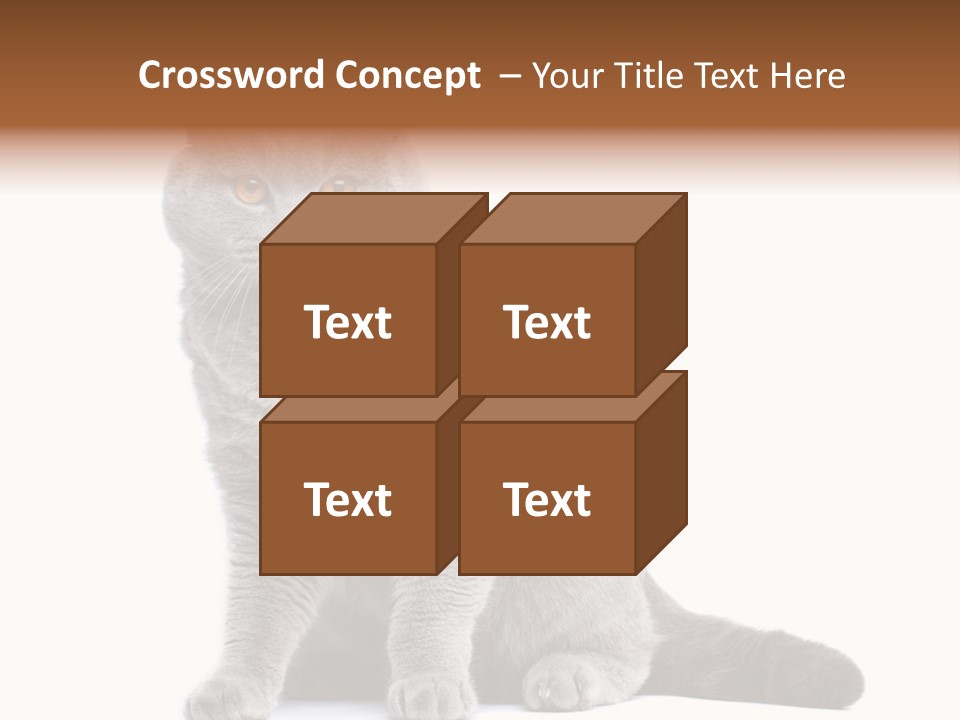 Pet Cat Curious PowerPoint Template