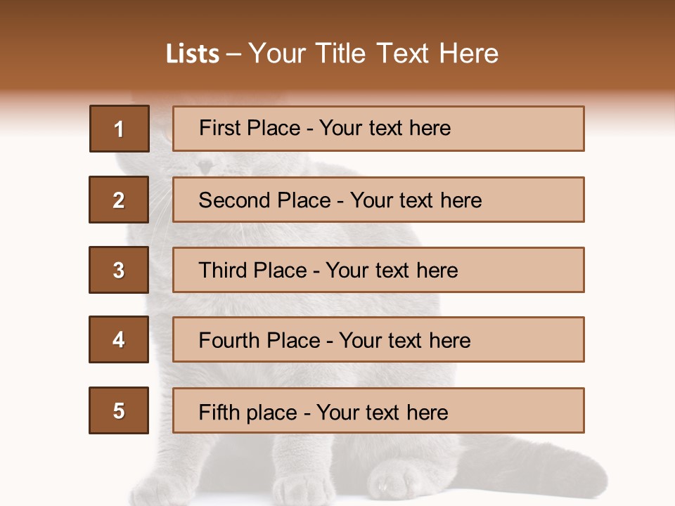 Pet Cat Curious PowerPoint Template
