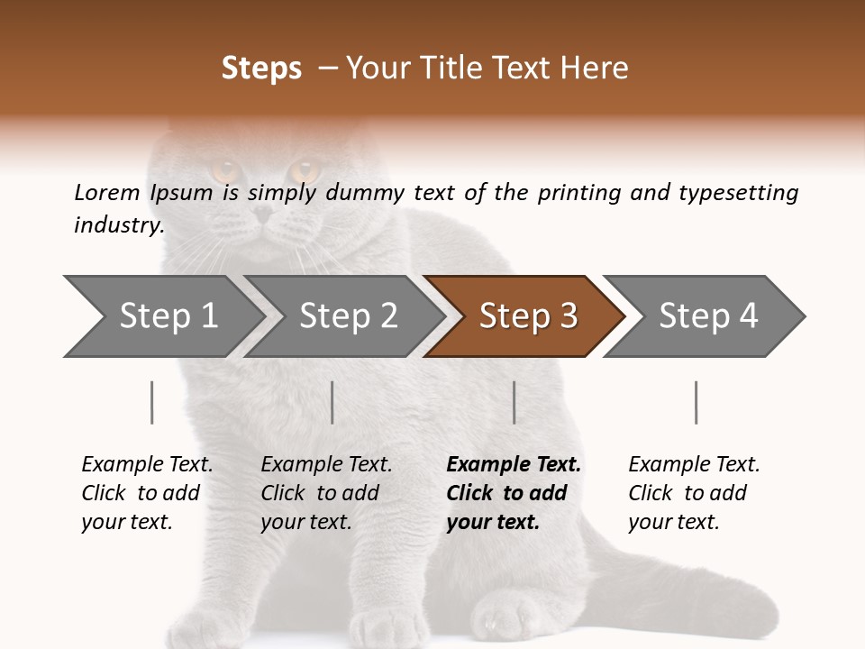 Pet Cat Curious PowerPoint Template