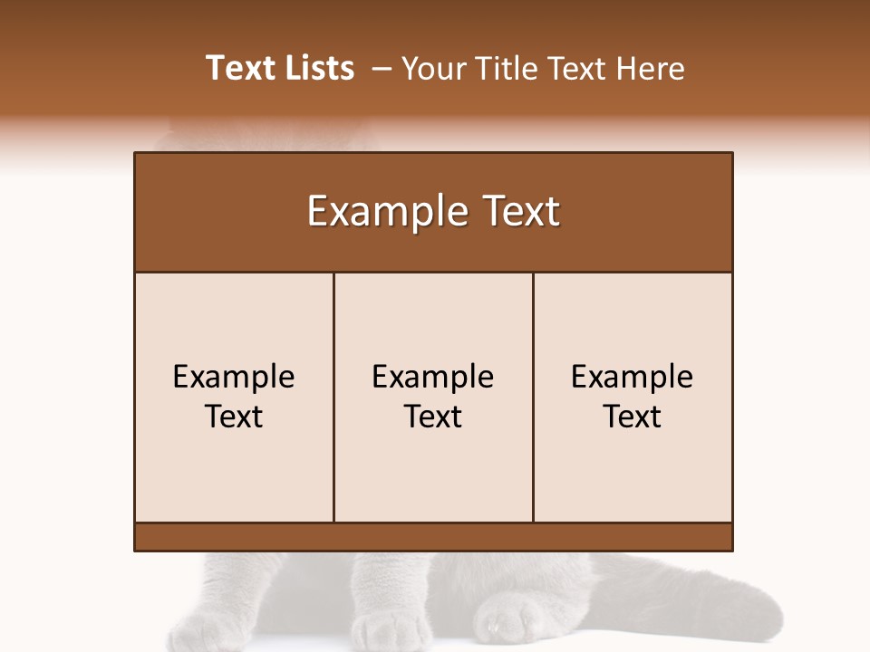 Pet Cat Curious PowerPoint Template