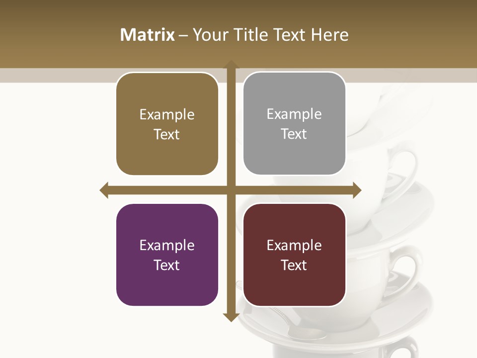 A Stack Of Coffee Cups On Top Of Each Other PowerPoint Template