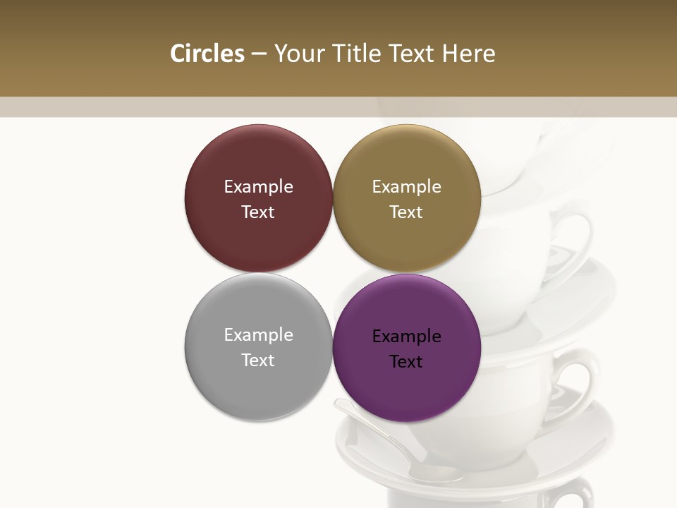 A Stack Of Coffee Cups On Top Of Each Other PowerPoint Template