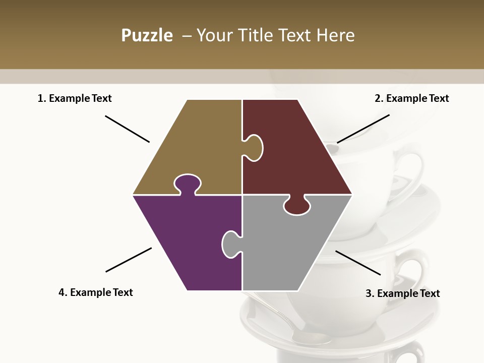 A Stack Of Coffee Cups On Top Of Each Other PowerPoint Template