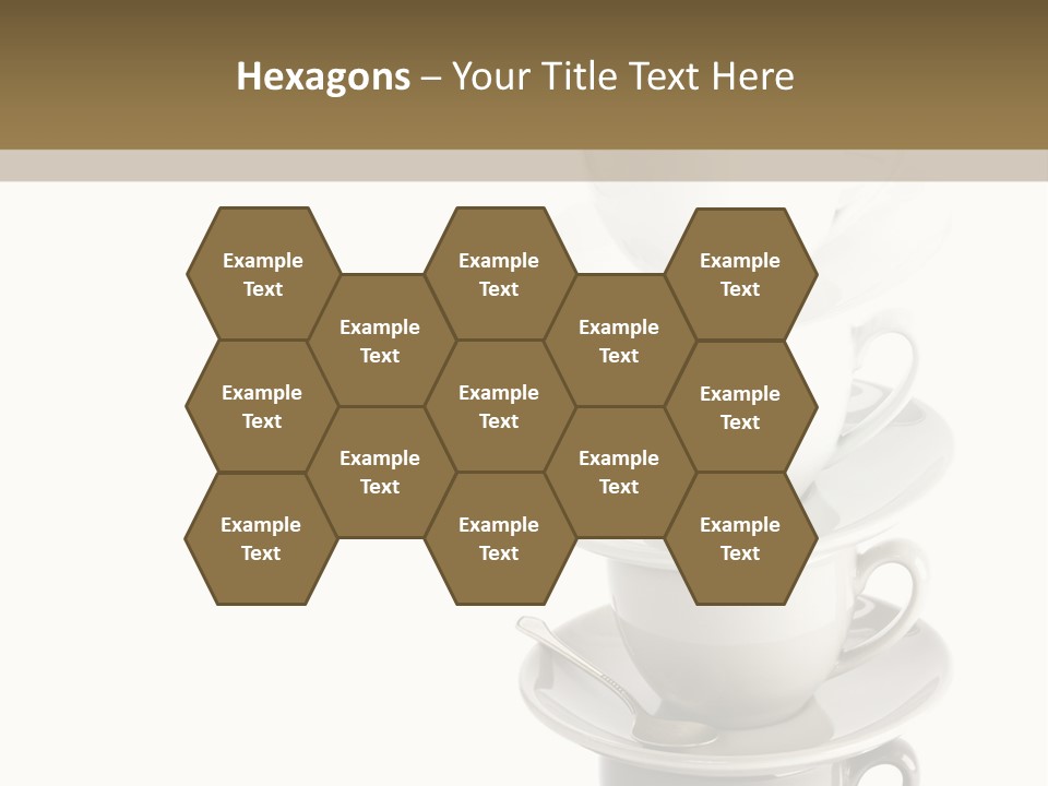 A Stack Of Coffee Cups On Top Of Each Other PowerPoint Template
