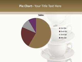 A Stack Of Coffee Cups On Top Of Each Other PowerPoint Template