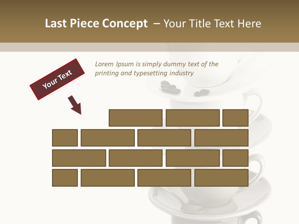 A Stack Of Coffee Cups On Top Of Each Other PowerPoint Template