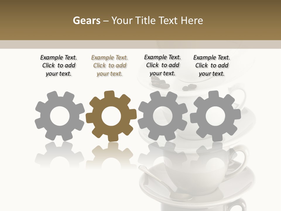 A Stack Of Coffee Cups On Top Of Each Other PowerPoint Template