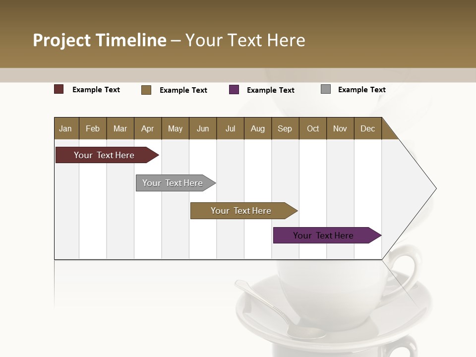 A Stack Of Coffee Cups On Top Of Each Other PowerPoint Template