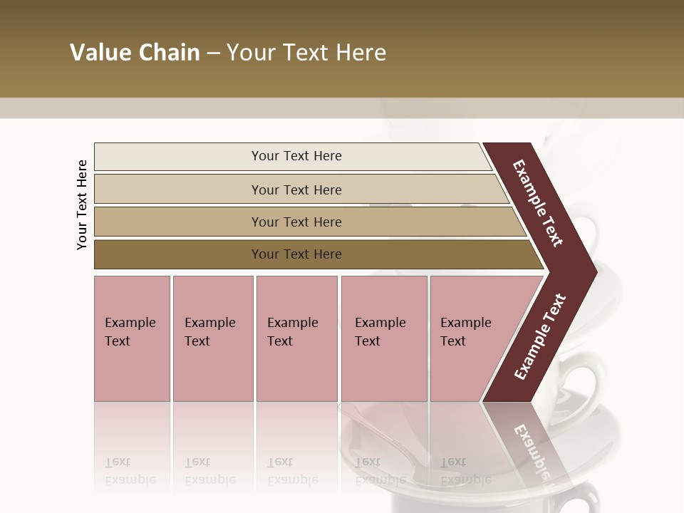 A Stack Of Coffee Cups On Top Of Each Other PowerPoint Template