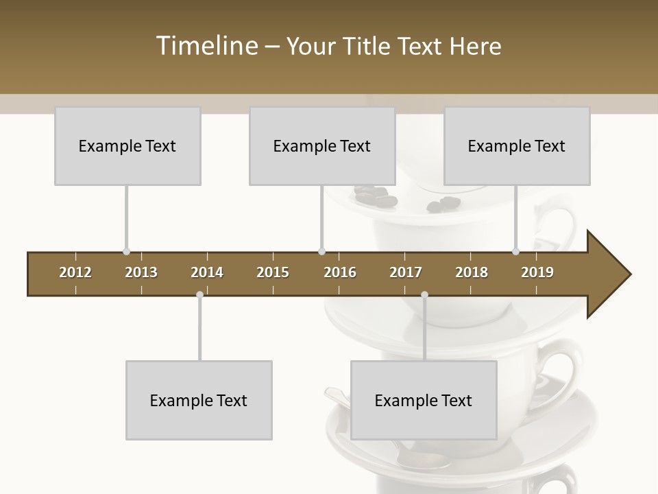 A Stack Of Coffee Cups On Top Of Each Other PowerPoint Template