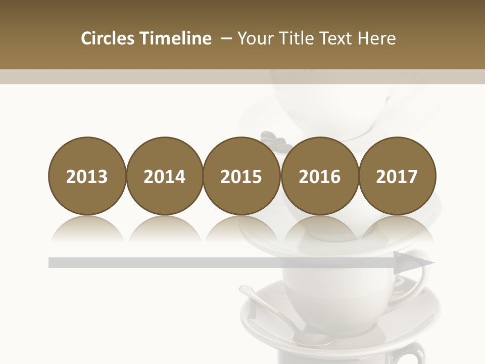 A Stack Of Coffee Cups On Top Of Each Other PowerPoint Template
