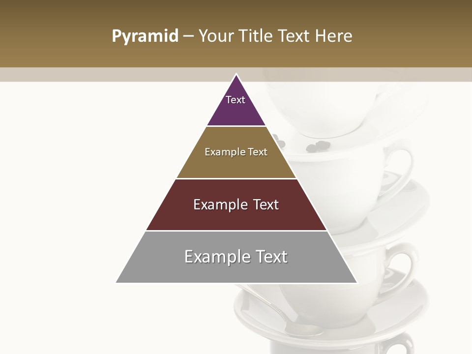 A Stack Of Coffee Cups On Top Of Each Other PowerPoint Template