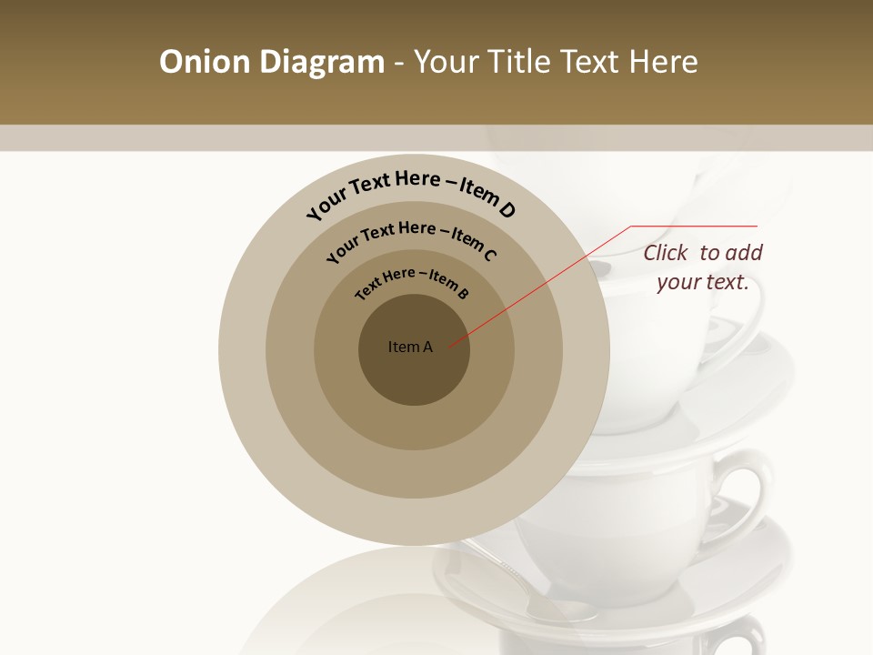 A Stack Of Coffee Cups On Top Of Each Other PowerPoint Template