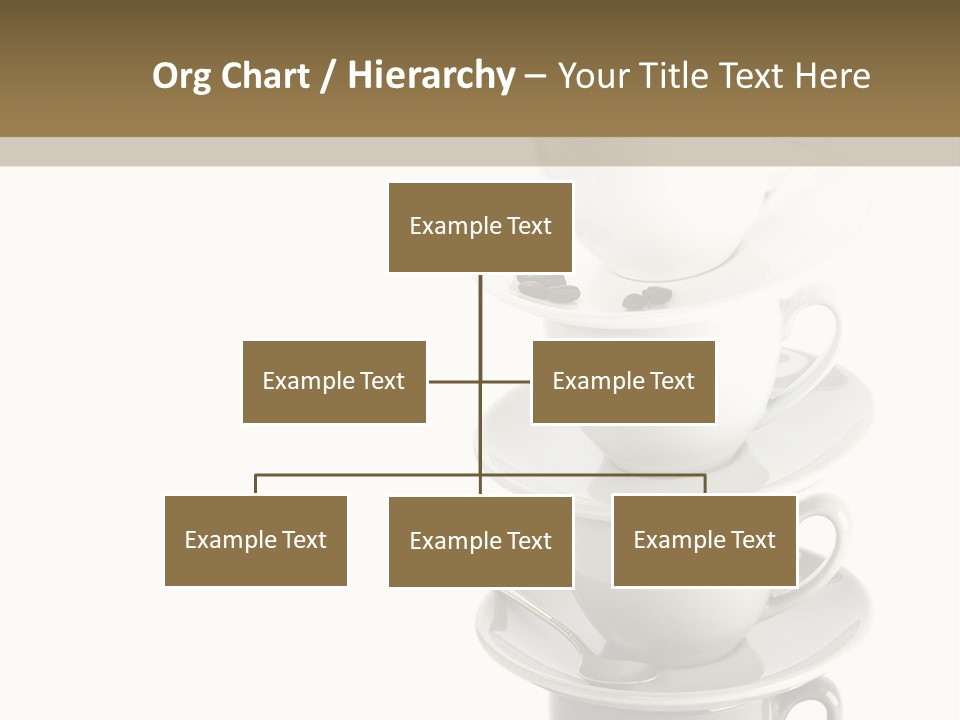 A Stack Of Coffee Cups On Top Of Each Other PowerPoint Template