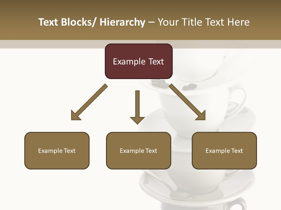 A Stack Of Coffee Cups On Top Of Each Other PowerPoint Template