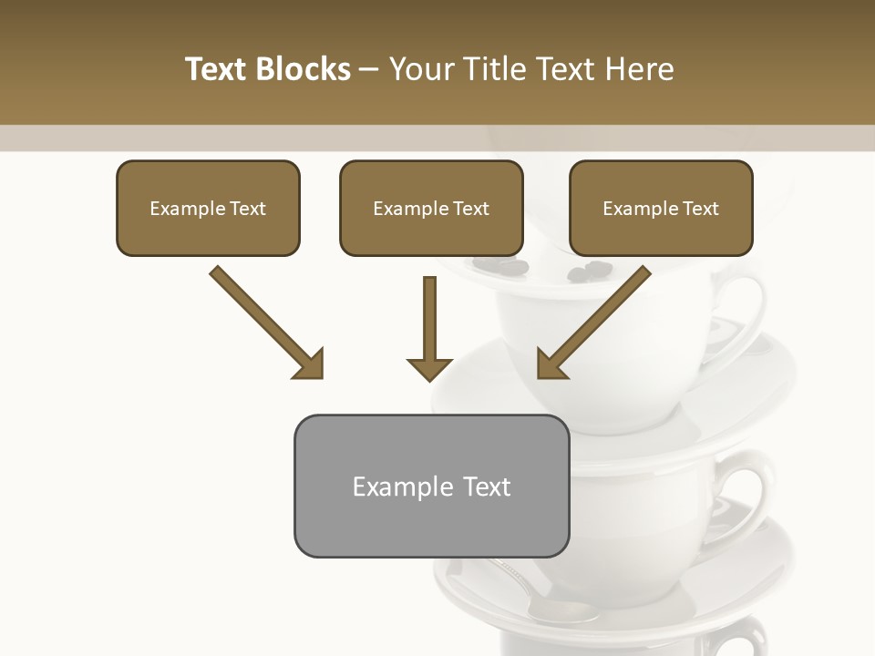 A Stack Of Coffee Cups On Top Of Each Other PowerPoint Template