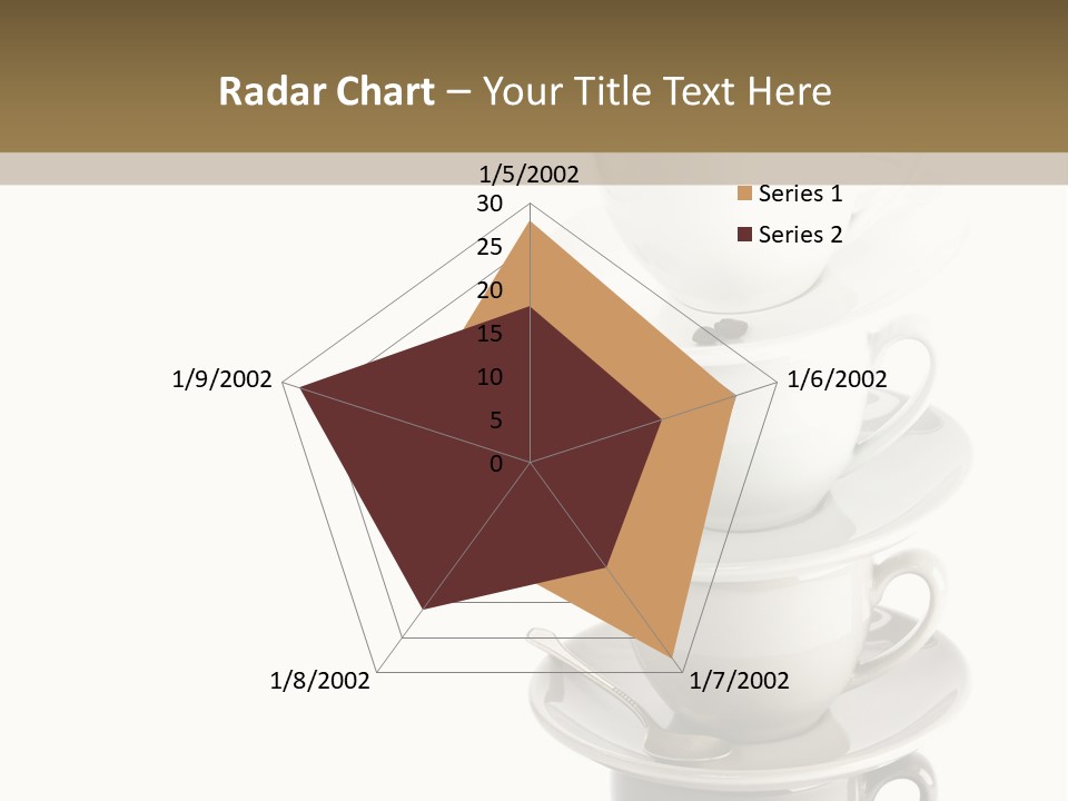 A Stack Of Coffee Cups On Top Of Each Other PowerPoint Template