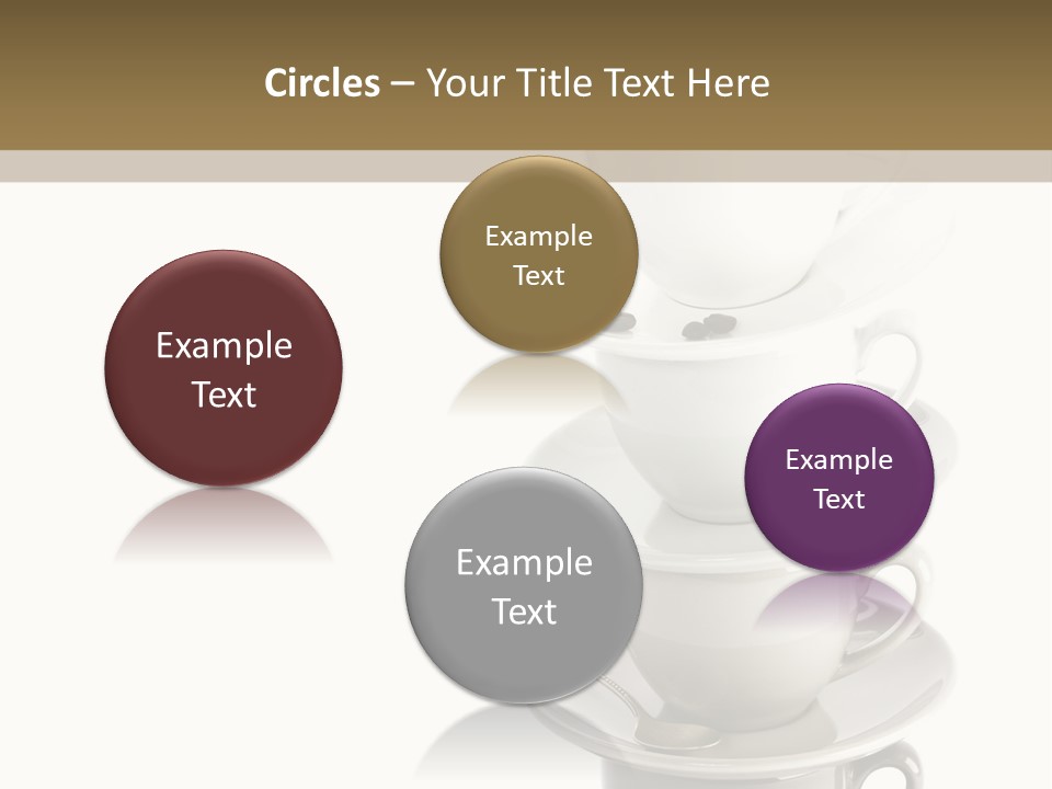 A Stack Of Coffee Cups On Top Of Each Other PowerPoint Template
