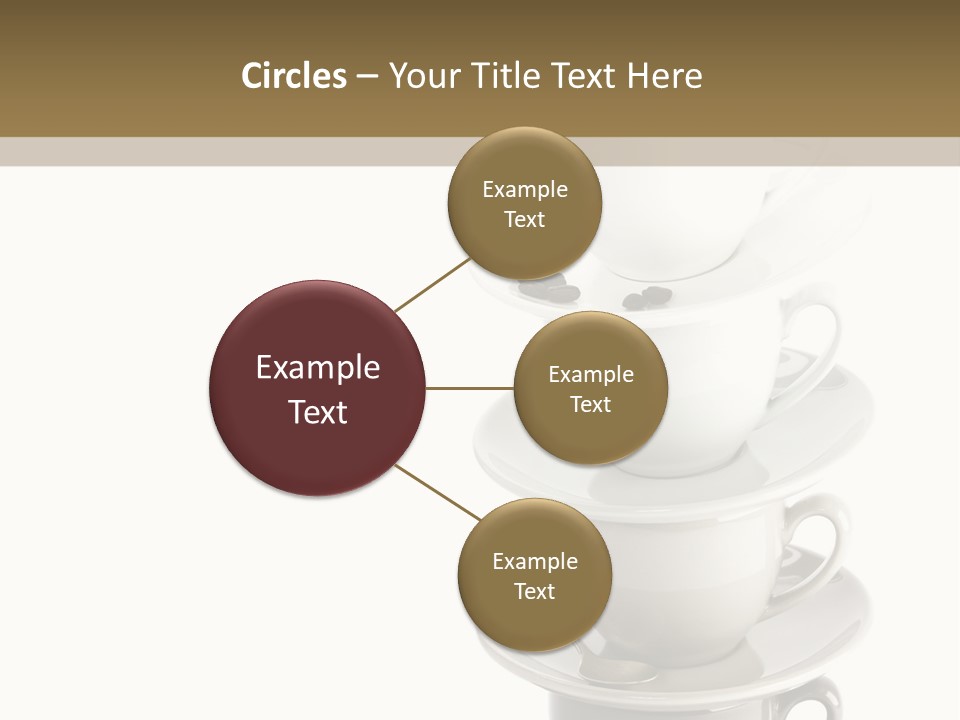 A Stack Of Coffee Cups On Top Of Each Other PowerPoint Template