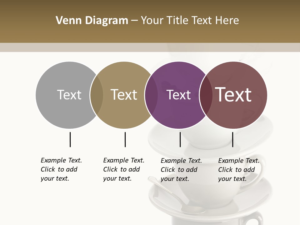 A Stack Of Coffee Cups On Top Of Each Other PowerPoint Template