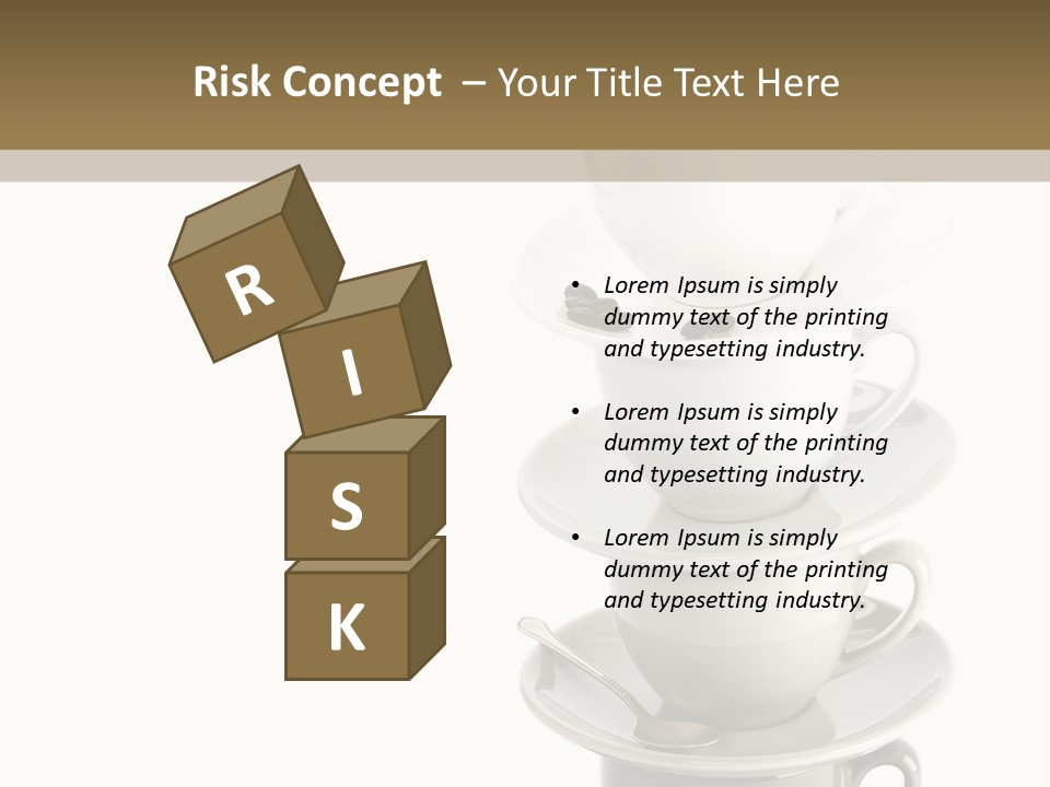 A Stack Of Coffee Cups On Top Of Each Other PowerPoint Template