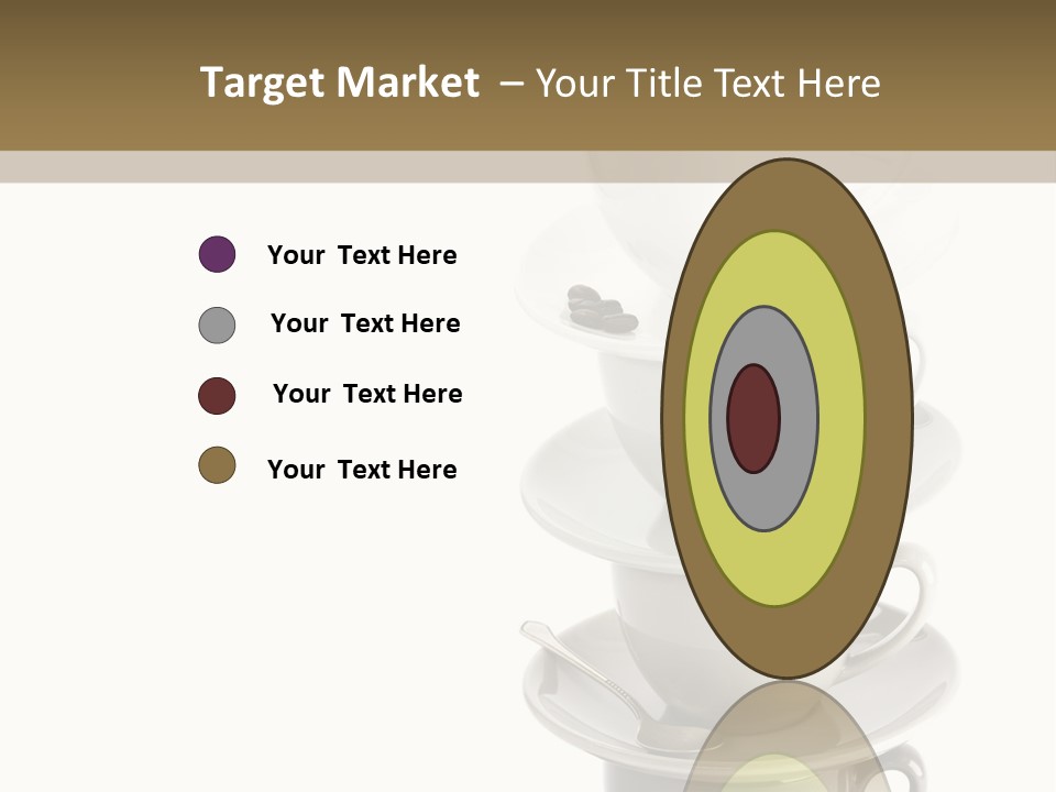 A Stack Of Coffee Cups On Top Of Each Other PowerPoint Template