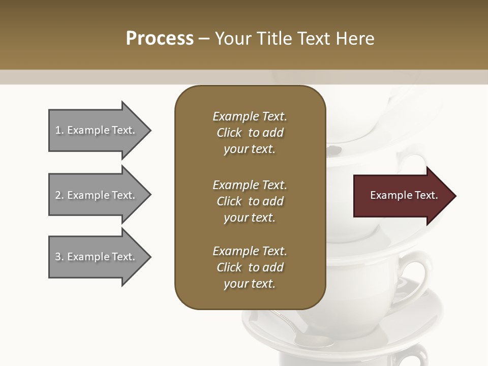 A Stack Of Coffee Cups On Top Of Each Other PowerPoint Template