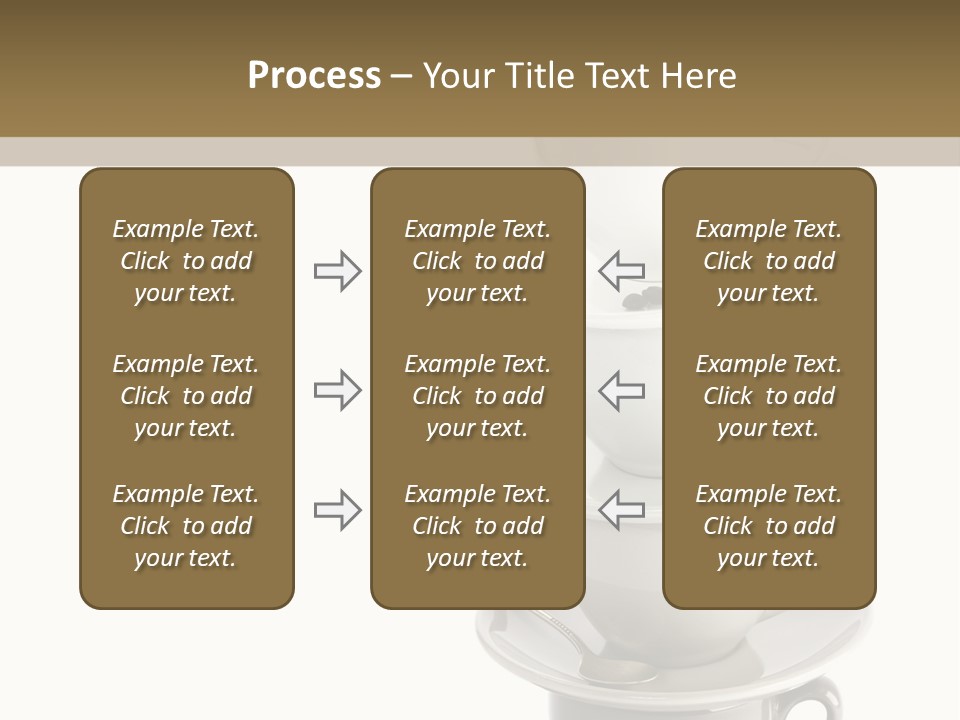 A Stack Of Coffee Cups On Top Of Each Other PowerPoint Template