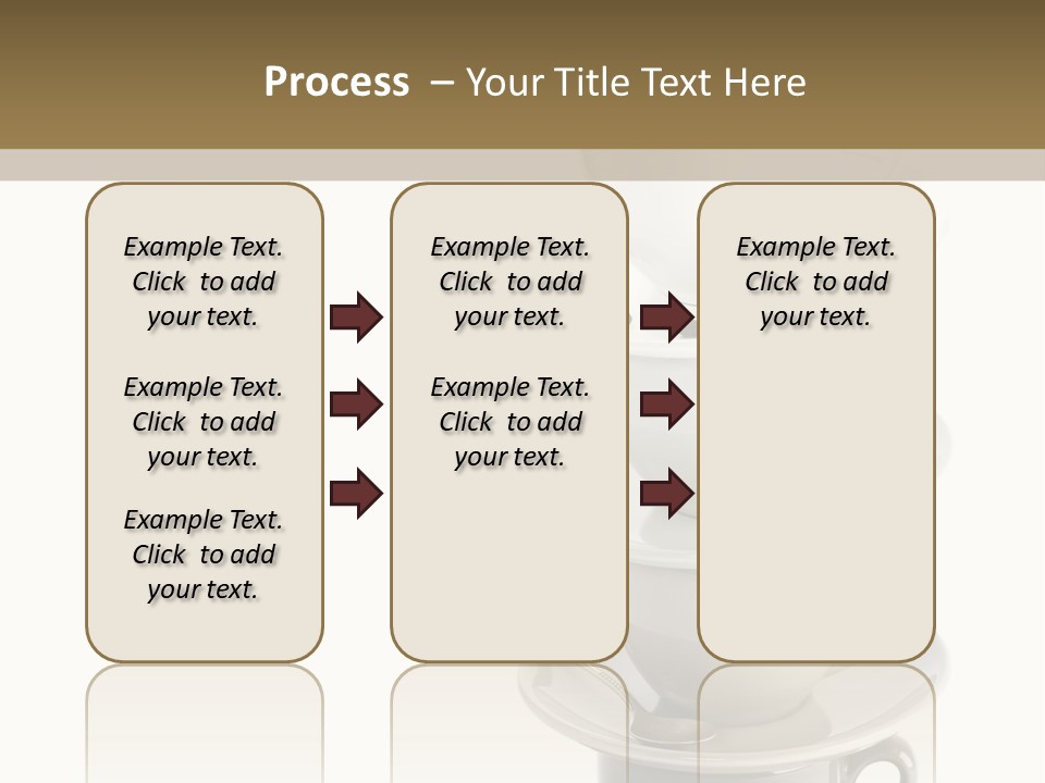 A Stack Of Coffee Cups On Top Of Each Other PowerPoint Template