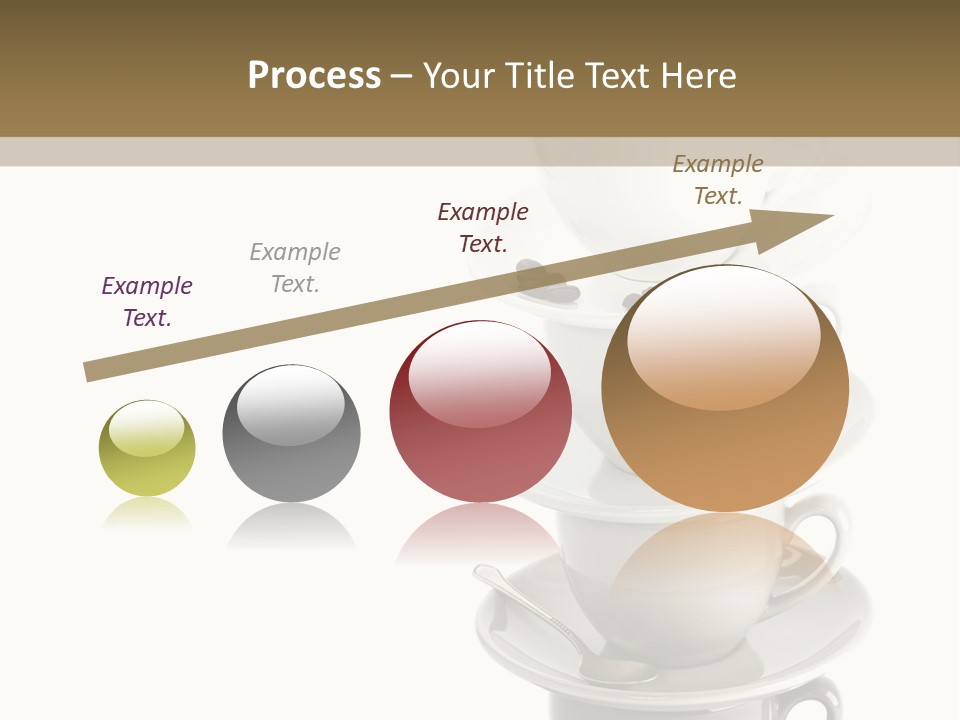 A Stack Of Coffee Cups On Top Of Each Other PowerPoint Template
