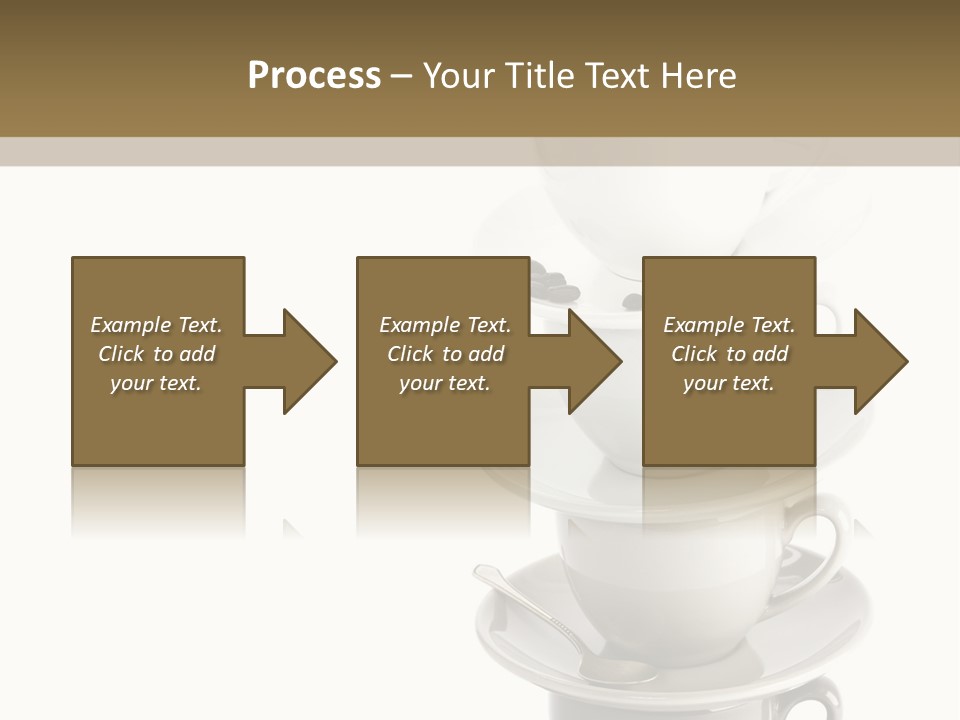 A Stack Of Coffee Cups On Top Of Each Other PowerPoint Template