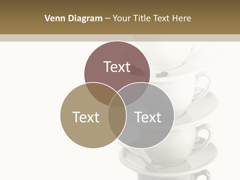 A Stack Of Coffee Cups On Top Of Each Other PowerPoint Template
