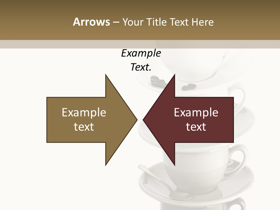 A Stack Of Coffee Cups On Top Of Each Other PowerPoint Template