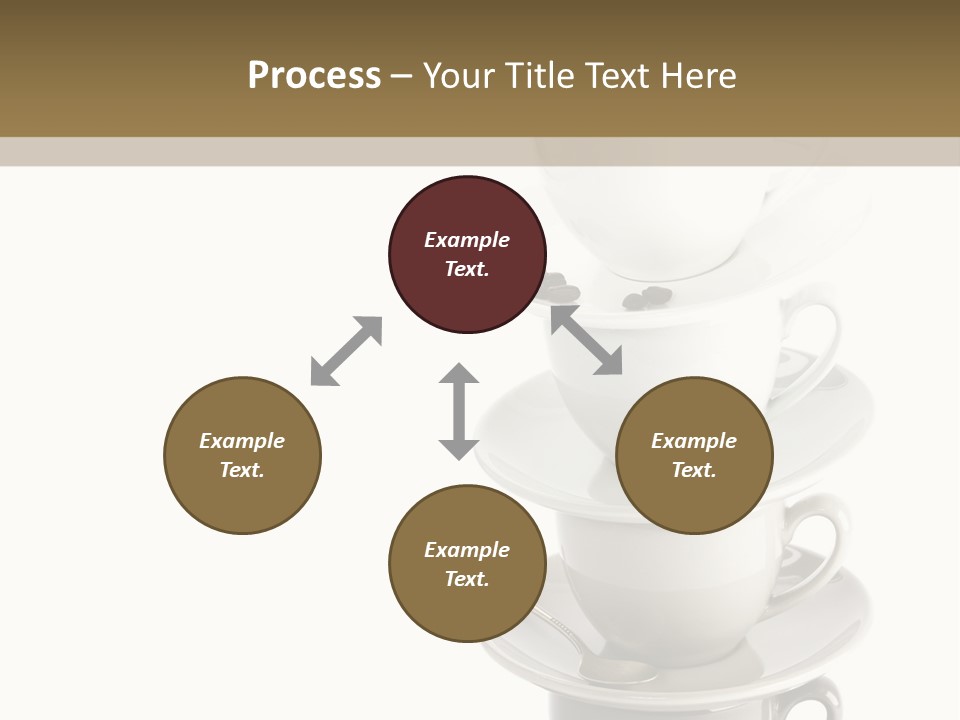 A Stack Of Coffee Cups On Top Of Each Other PowerPoint Template