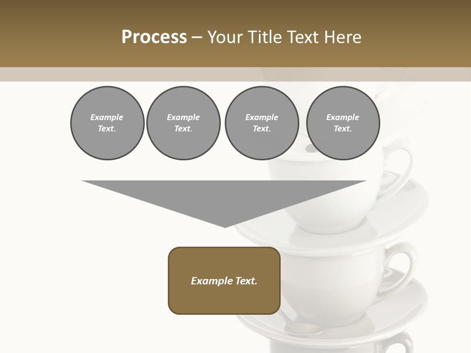 A Stack Of Coffee Cups On Top Of Each Other PowerPoint Template