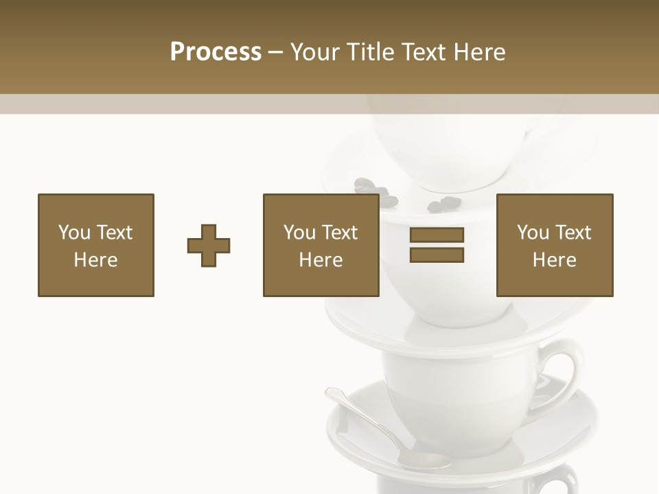 A Stack Of Coffee Cups On Top Of Each Other PowerPoint Template