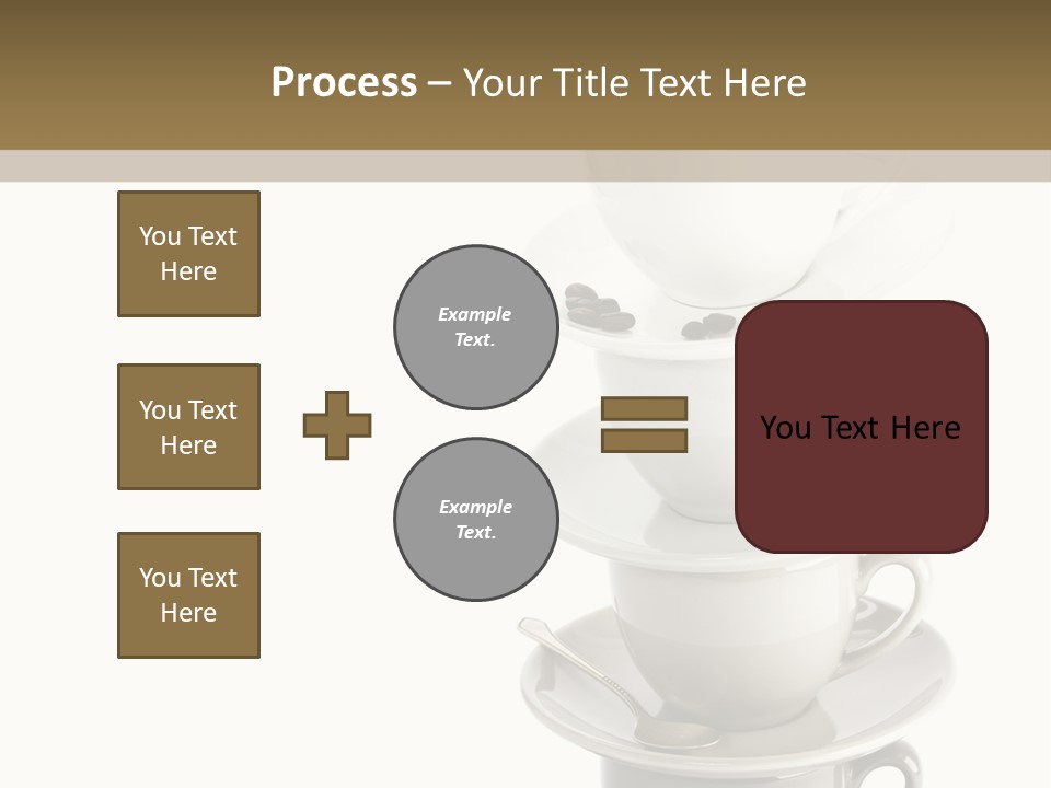 A Stack Of Coffee Cups On Top Of Each Other PowerPoint Template