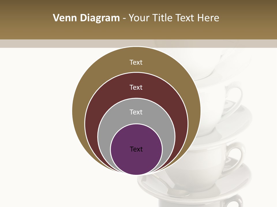 A Stack Of Coffee Cups On Top Of Each Other PowerPoint Template