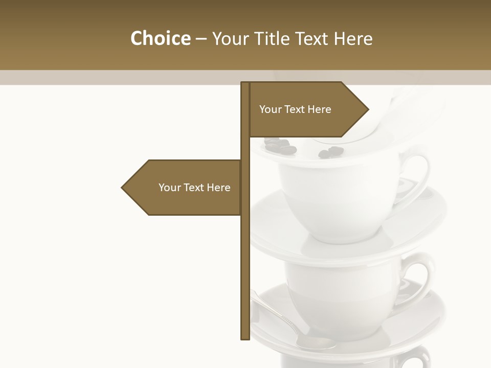 A Stack Of Coffee Cups On Top Of Each Other PowerPoint Template