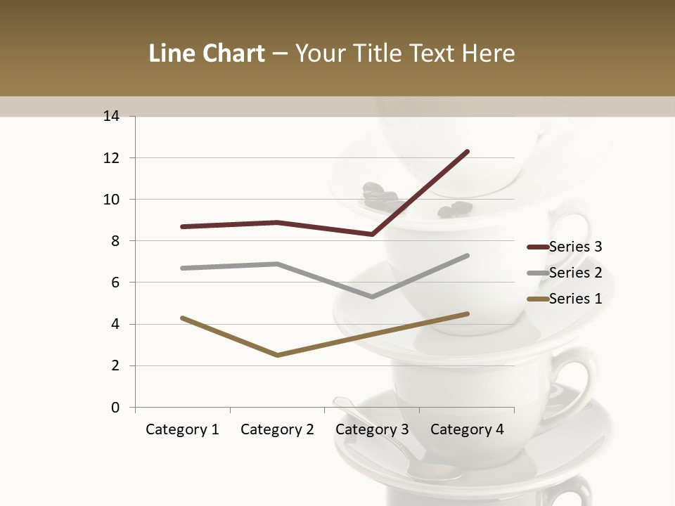 A Stack Of Coffee Cups On Top Of Each Other PowerPoint Template