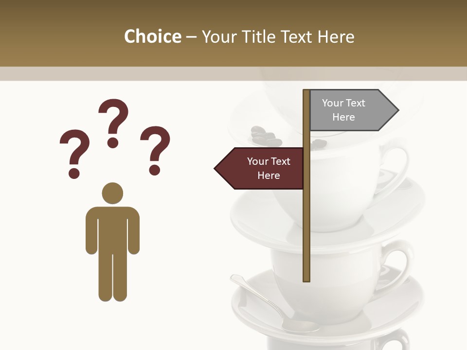 A Stack Of Coffee Cups On Top Of Each Other PowerPoint Template